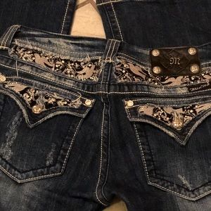 Miss me jeans size 31 inseam 33 boot bling denim